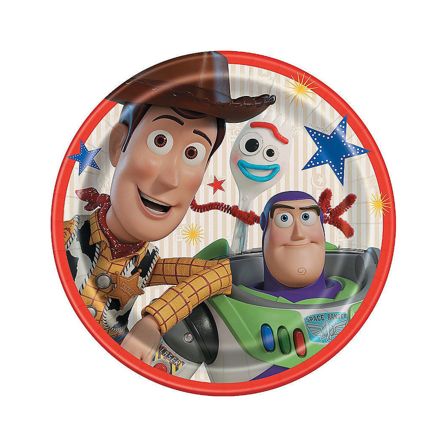 ORIENTAL TRADING COMPANY Disney Toy Story 4 9" Dess Plates, 8Ct - Party Supplies - 8 Pieces