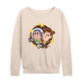 thumbnail image 1 of Disney -  Toy Story 4  - Buzz And Woody  - Women's Lightweight French Terry Long Sleeve Shirt, 1 of 4