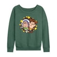 thumbnail image 1 of Disney -  Toy Story 4  - Buzz And Woody  - Women's Lightweight French Terry Long Sleeve Shirt, 1 of 4