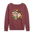 thumbnail image 1 of Disney -  Toy Story 4  - Buzz And Woody  - Women's Lightweight French Terry Long Sleeve Shirt, 1 of 4