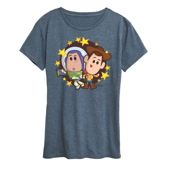 Disney - Toy Story 4 - Buzz And Woody - Women's Short Sleeve Graphic T-Shirt