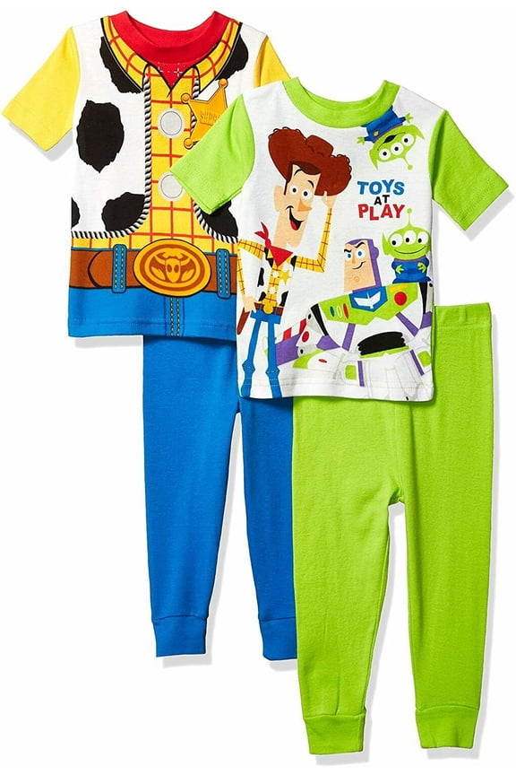Toy Story 4 PC Short Sleeve Cotton Tight Fit Pajama Set Boy Size 4T