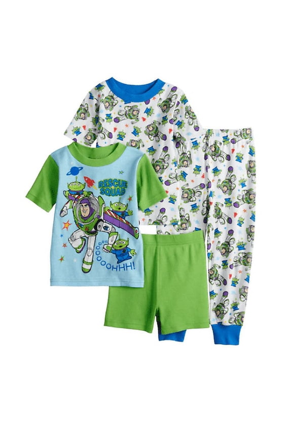 Toy Story 4 PC Short Sleeve Cotton Tight Fit Pajama Set Boy Size 5T