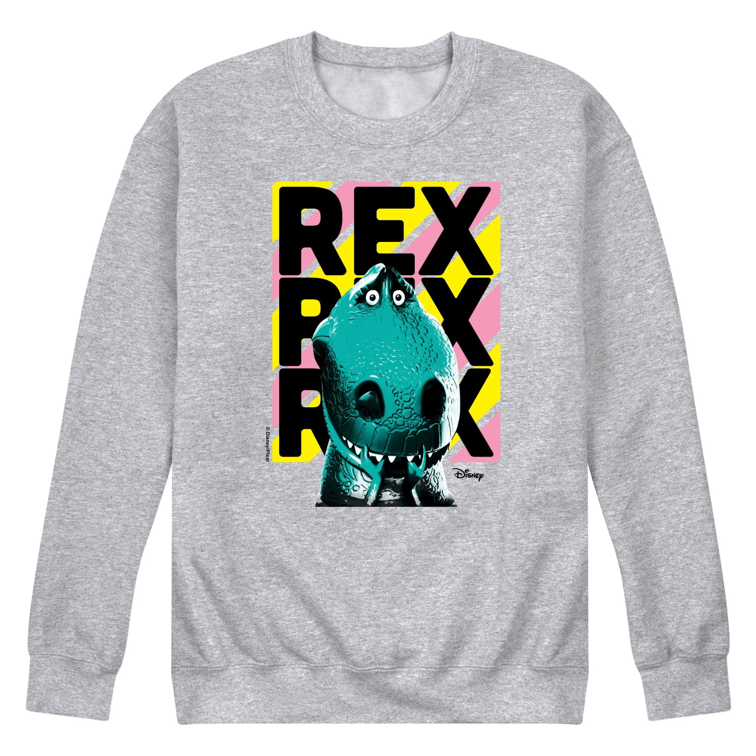 4rex Disney - Toy Story 4 - Rex - Men's Crew Neck Fleece Pullover - Walmart.com