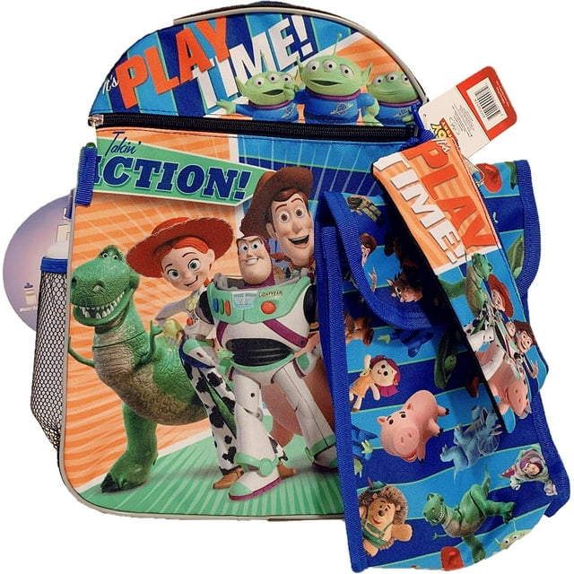 Disney Toy Story 5 Piece Backpack Water Bottle Accessory Set