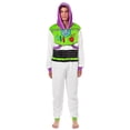 thumbnail image 1 of Disney Toy Story Adult Buzz Lightyear Hooded One Piece Costume Fleece Pajama Union Suit, 1 of 5