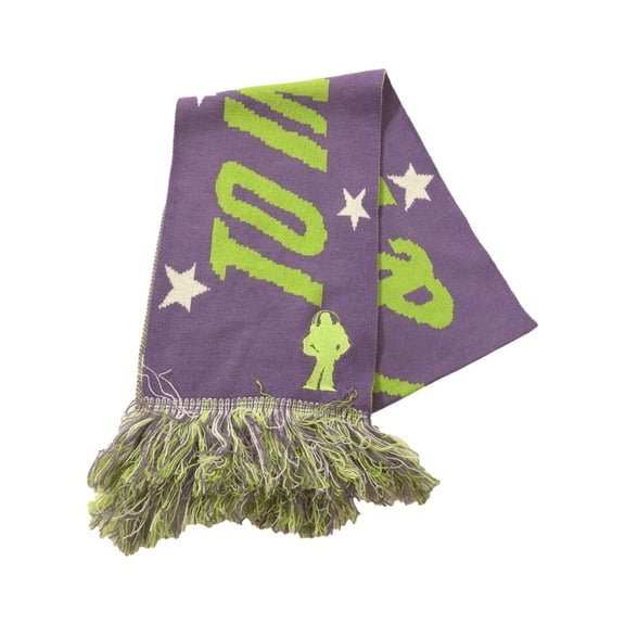 Disney Toy Story Adult Womens Purple Buzz Lightyear Infinity & Beyond Scarf
