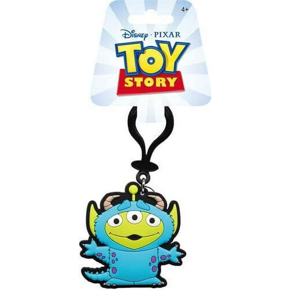 Disney Toy Story Alien Remix Soft Touch PVC Bag Clip- Disney Alien Backpack Keychains for Boys and Girls, Cute Keychain Accessories for Purse, Disney Key Ring Charms for Toy Story Fans- 5 Inch
