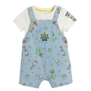 Disney Toy Story Baby Boy Shortall Set, Sizes 0/3 Months-24 Months