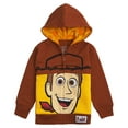 thumbnail image 1 of Disney Toy Story Big Face Zip Up Character Hoodies - Buzz Lightyear, Sheriff Woody - Boys, Girls, Unisex Sizing, 1 of 8