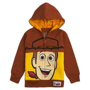 FREEZE Disney Toy Story Big Face Zip Up Character Hoodies - Buzz Lightyear, Sheriff Woody - Boys, Girls, Unisex Sizing