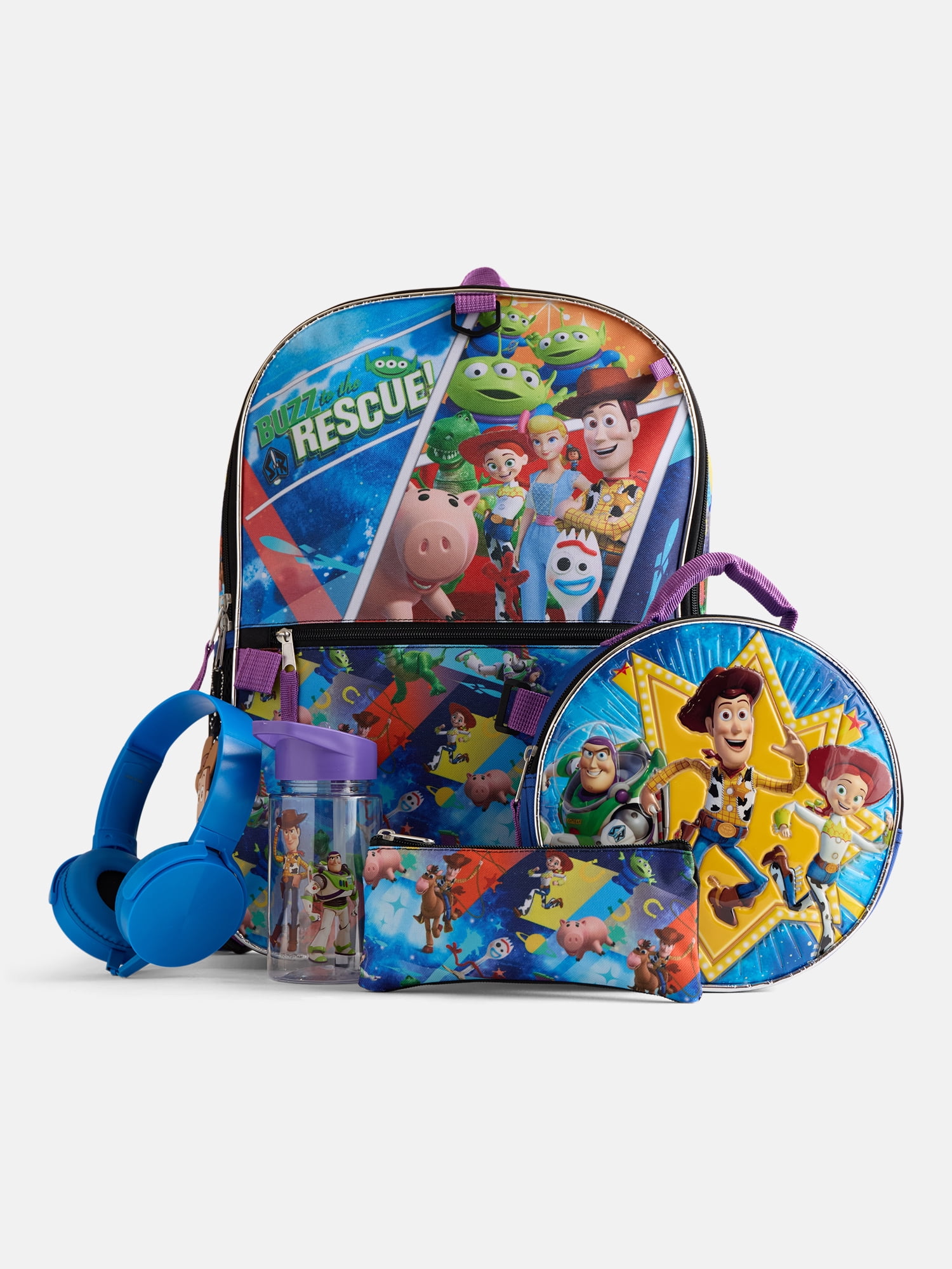 Disney Toy Story To the Rescue Boys Backpack Set with Lunch Bag, 6 Piece