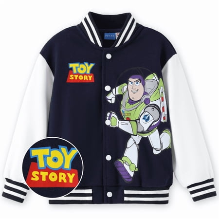 Disney Toy Story Boys Bomber Jackets Buzz Lightyear Varsity Lightweight Sweatshirts Gift Fall Spring 4-5Y