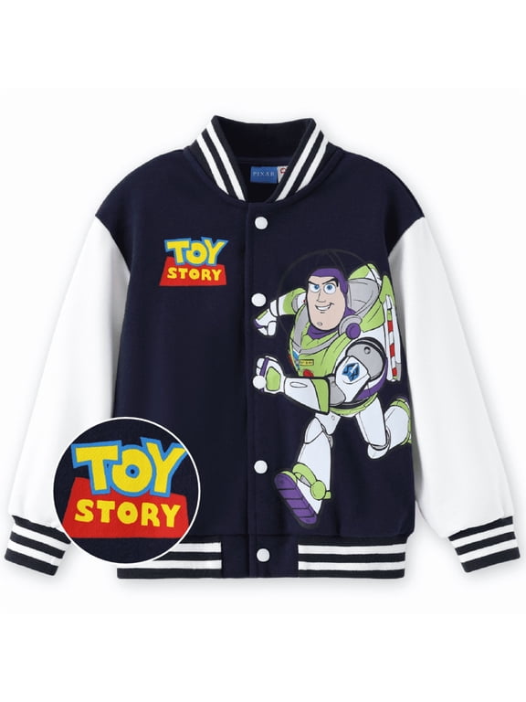 Toy Story Boys Bomber Jackets Buzz Lightyear Varsity Lightweight Sweatshirts Gift Fall Spring Toddler 3-4T