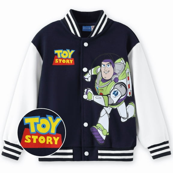 Disney Toy Story Boys Bomber Jackets Buzz Lightyear Varsity Lightweight Sweatshirts Gift Fall Spring Toddler 3T