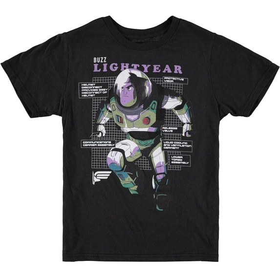 Disney Toy Story Boys Buzz Lightyear T-Shirt - Air Brushed Design Toy Story Boys T-Shirt