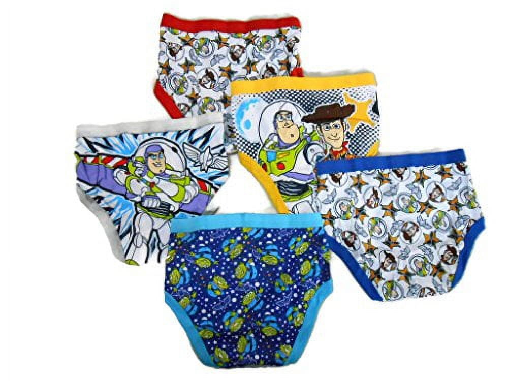 Disney Toy Story Boys Underwear, 5 Pack Briefs (Little Boys & Big