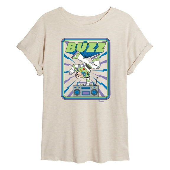 Disney - Toy Story - Buzz Breakdancing - Juniors Ideal Flowy Muscle T-Shirt