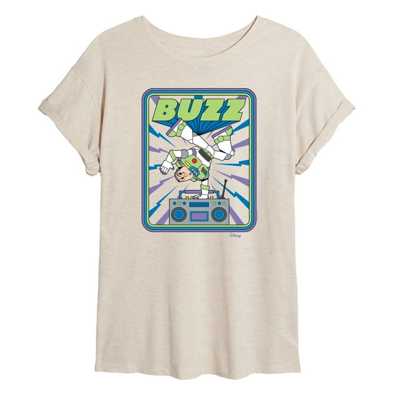 Disney - Toy Story - Buzz Breakdancing - Juniors Ideal Flowy Muscle T-Shirt
