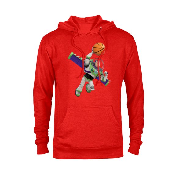 Disney Toy Story Buzz Lightyear Basketball - Pullover Hoodie for Adults - Customized-Red