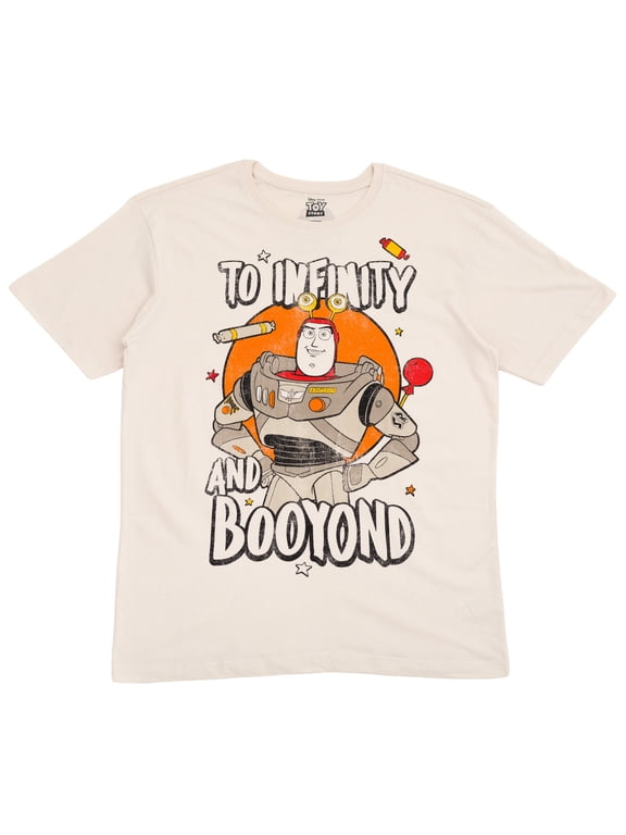 Toy Story Men's Short Sleeve T-Shirt Buzz Alien Beige