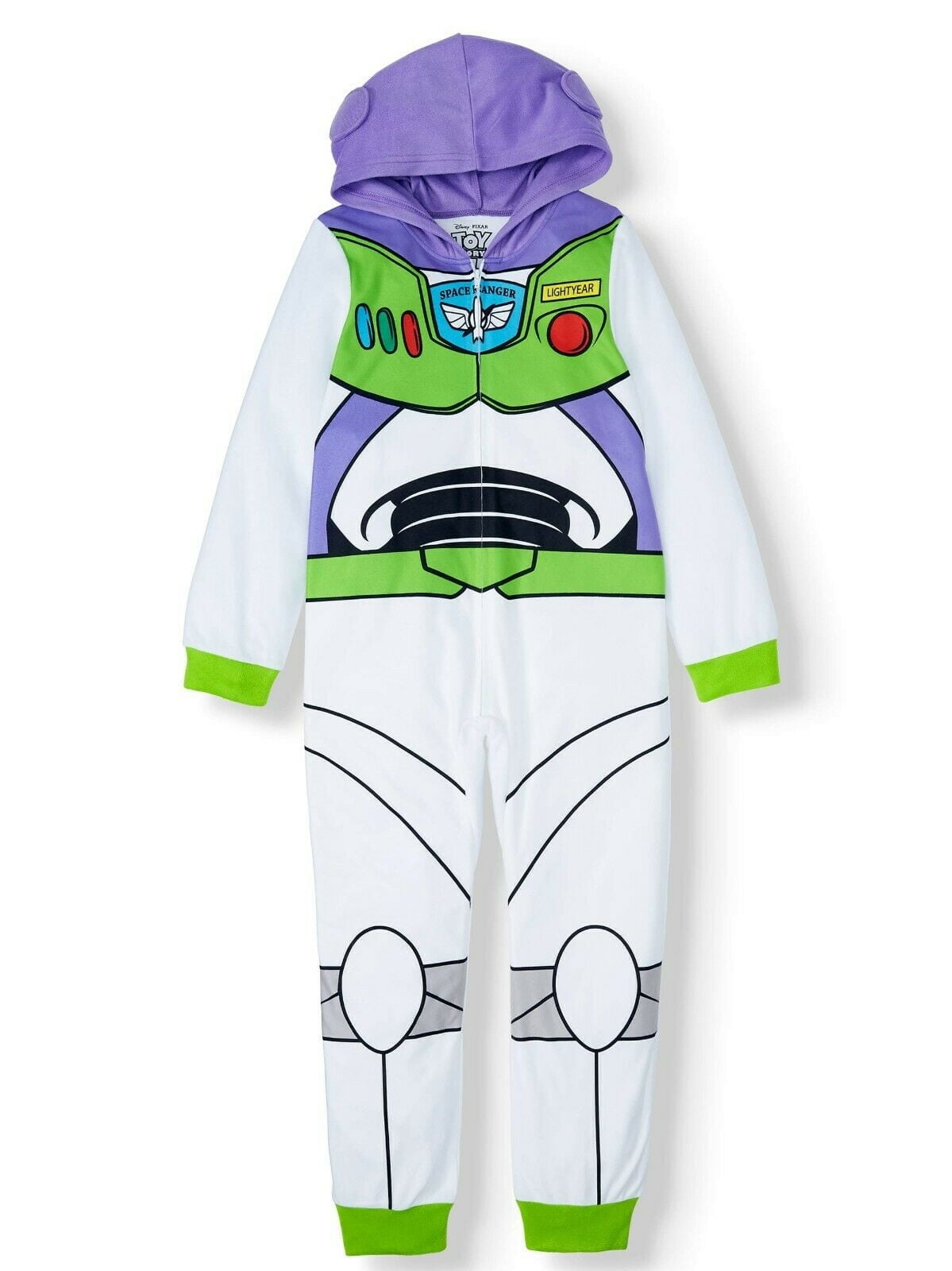 Disney Toy Story Buzz Lightyear Hooded Costume Blanket Sleeper Union Suit Pajama Boy Size 6