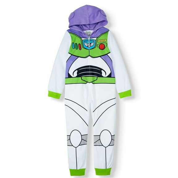 Disney Toy Story Buzz Lightyear Hooded Costume Blanket Sleeper Union Suit Pajama Boy Size 6