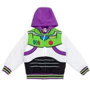 Disney Toy Story Buzz Lightyear Hooded Zip Up Cosplay Bomber Jacket Toddler to Little Kid