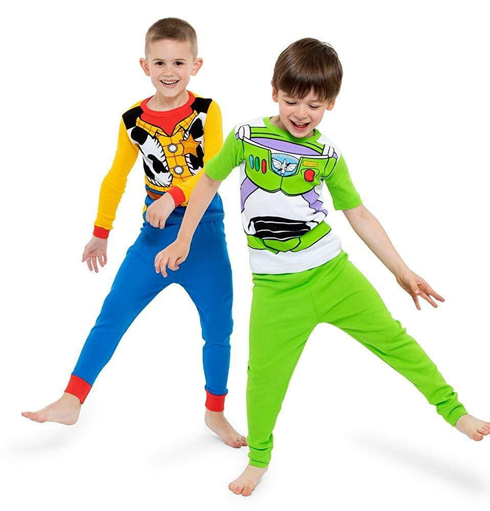 Disney Toy Story Buzz Lightyear Woody Costume 4 PC Tight Fit