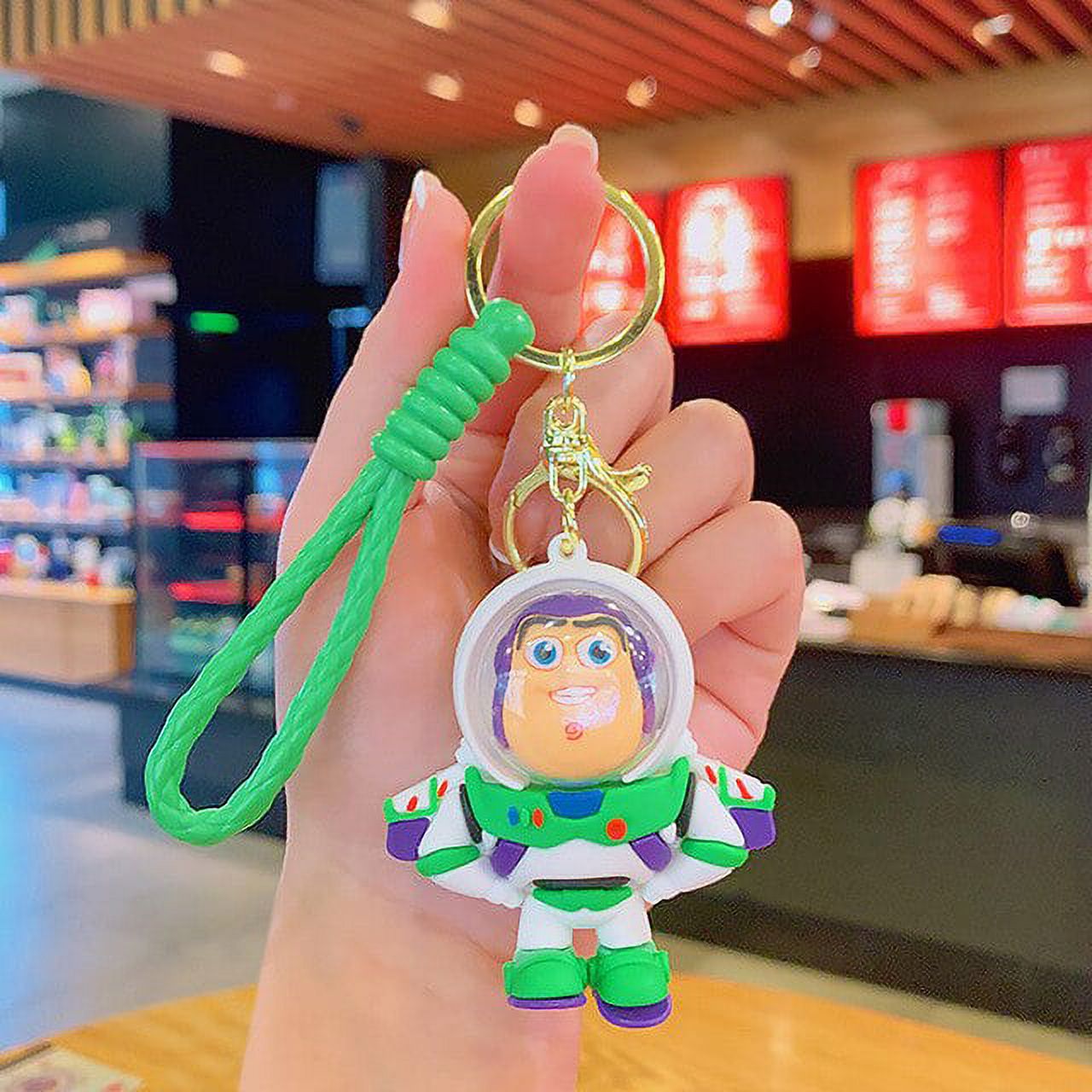 Disney Toy Story Buzz Lightyear Woody Lotso Keychains Anime Collection