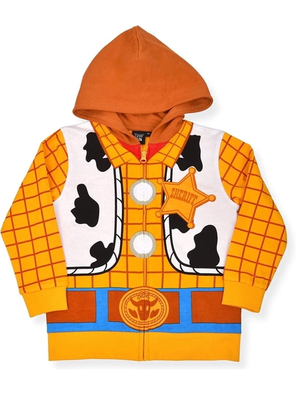 Toy Story Buzz Lightyear or Woody Hooded Jacket, 100% Cotton