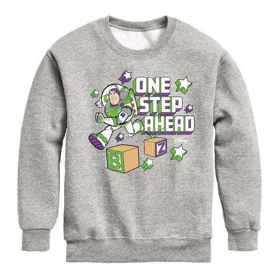 Disney - Toy Story - Buzz One Step - Toddler & Youth Crewneck Fleece Sweatshirt