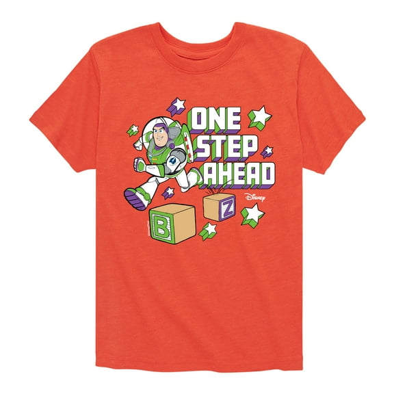 Disney - Toy Story - Buzz One Step - Toddler & Youth Short Sleeve Graphic T-Shirt