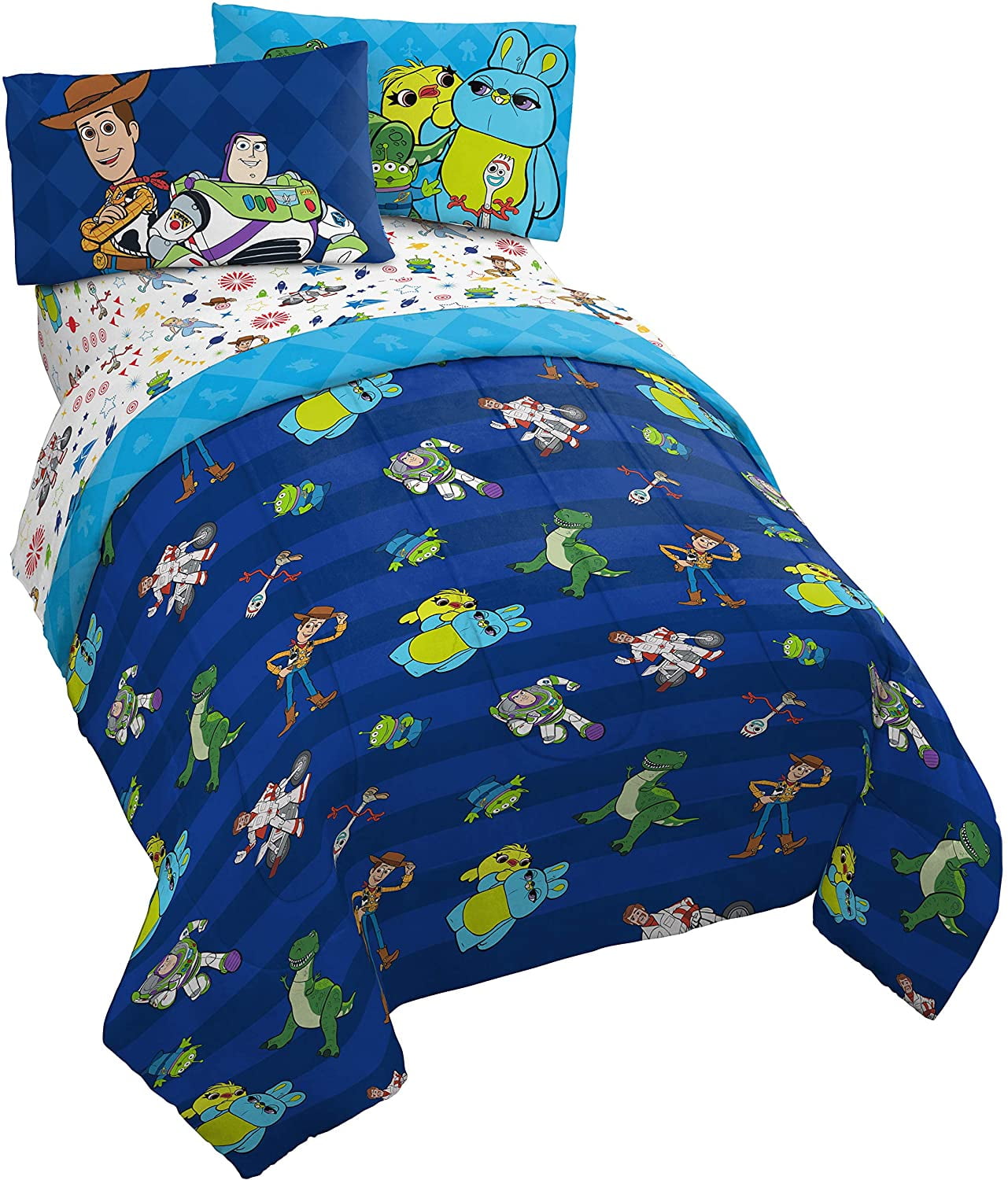 Disney Toy Story Buzz Woody 5 Piece Full Bed Set Includes disney-toy-story-buzz-woody-5-piece-full-bed-set-includes