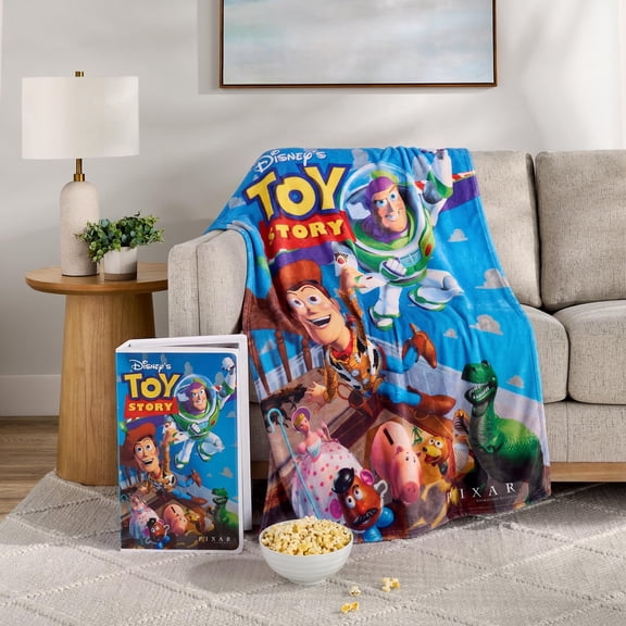 Disney Classic Toy Story VHS Boxed Silk Touch Throw, 50" x 70"