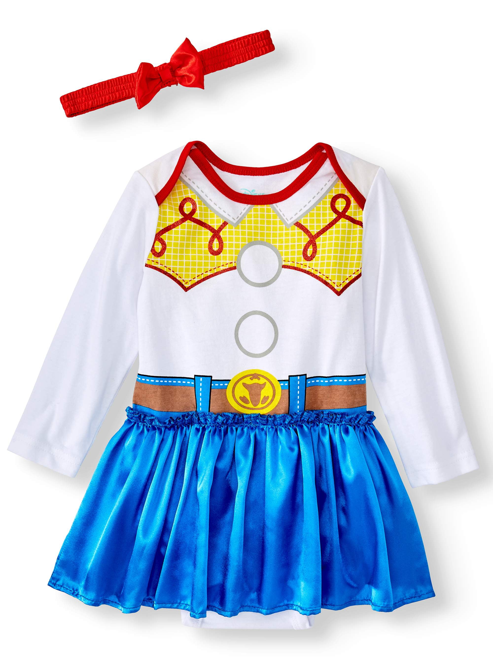 Disney Toy Story Cosplay Bodysuit Tutu Dress and Headband, 2pc Outfit Set (Baby Girls)