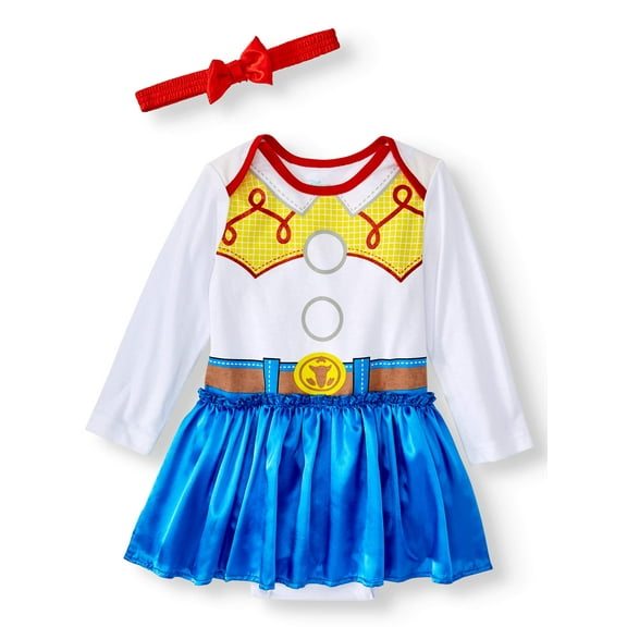 Disney Toy Story Cosplay Bodysuit Tutu Dress and Headband, 2pc Outfit Set (Baby Girls)