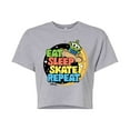 thumbnail image 1 of Disney - Toy Story - Eat Sleep Skate Repete - Juniors Cropped Cotton Blend T-Shirt, 1 of 5
