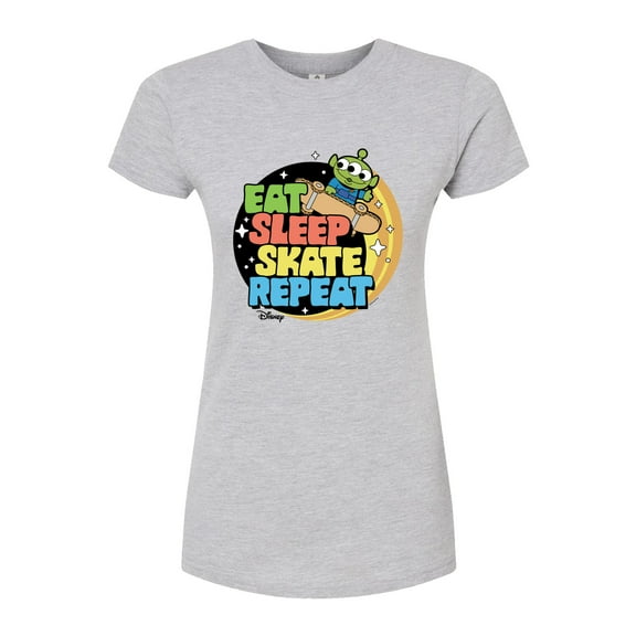 Disney - Toy Story - Eat Sleep Skate Repete - Juniors Fitted Graphic T-Shirt