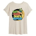 thumbnail image 1 of Disney - Toy Story - Eat Sleep Skate Repete - Women's Oversized T-Shirt, 1 of 5