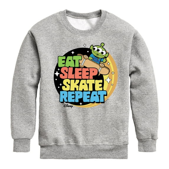 Disney - Toy Story - Eat Sleep Skate Repete - Toddler & Youth Crewneck Fleece Sweatshirt