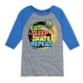 thumbnail image 1 of Disney - Toy Story - Eat Sleep Skate Repete - Toddler & Youth Raglan Graphic T-Shirt, 1 of 4