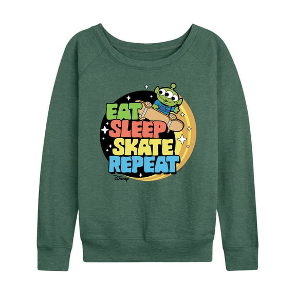 Disney - Toy Story - Eat Sleep Skate Repete - Women's Lightweight French Terry Long Sleeve Shirt