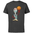 thumbnail image 1 of Disney Toy Story Forky Basketball - Short Sleeve Cotton T-Shirt for Adults - Customized-Charcoal, 1 of 5