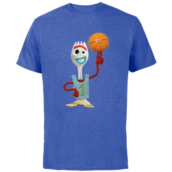 Disney Toy Story Forky Basketball - Short Sleeve Cotton T-Shirt for Adults - Customized-Royal Heather