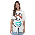 thumbnail image 1 of Disney Toy Story Men's Cosplay Short Sleeve T-Shirt Forky Off White, 1 of 5