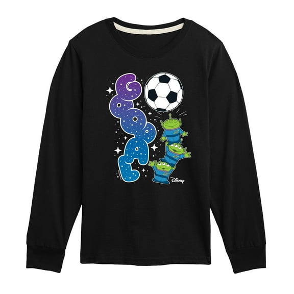 Disney - Toy Story - Goal Aliens - Toddler & Youth Long Sleeve Graphic T-Shirt