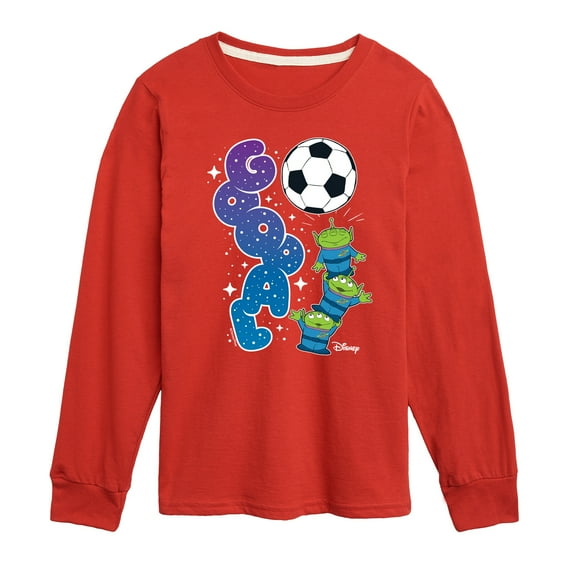 Disney - Toy Story - Goal Aliens - Toddler & Youth Long Sleeve Graphic T-Shirt