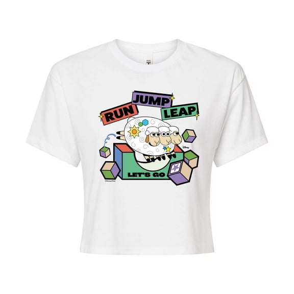 Disney - Toy Story - Gruff Goat Billy Jump - Juniors Cropped Cotton Blend T-Shirt