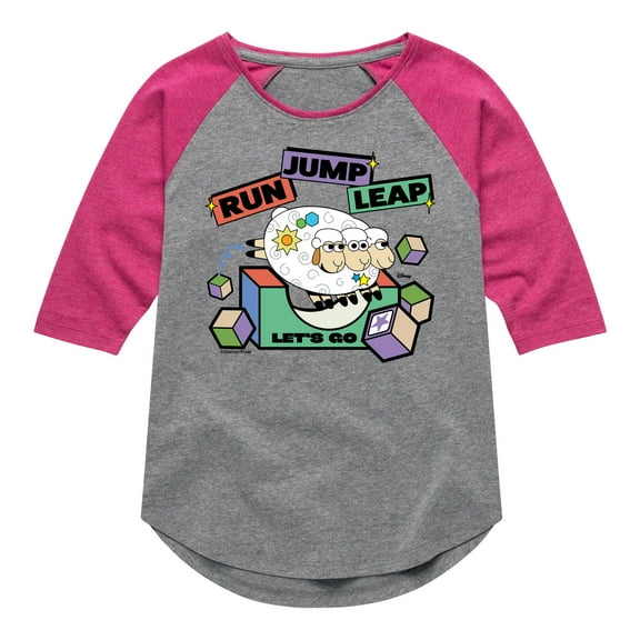 Disney - Toy Story - Gruff Goat Billy Jump - Toddler & Youth Girls Raglan Graphic T-Shirt